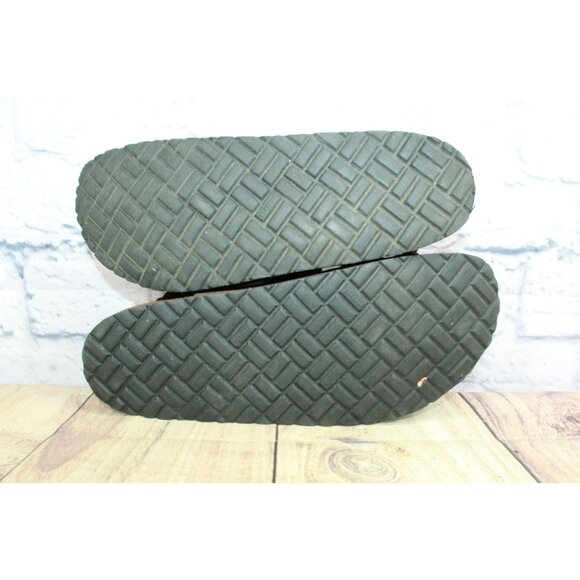 LL Bean Brown Oiled Leather Slingback Cork Buckled Casual Sandals Size 7.5 - Picture 9 of 9